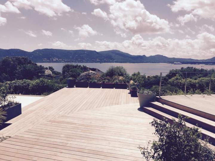 Terrasse bois exotique pour jardin